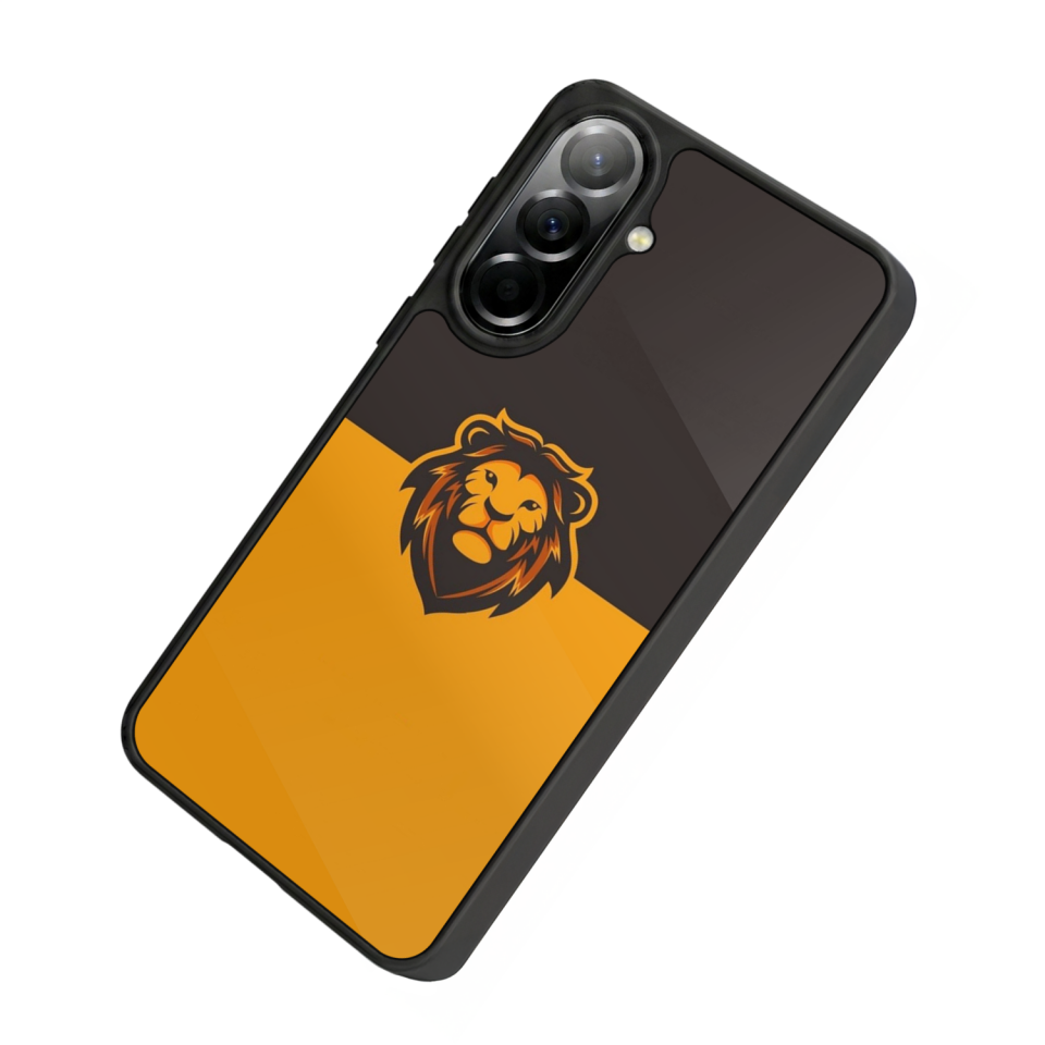 Samsung Galaxy A37 Uyumlu Aslan Tasarımlı Glossy Premium Kılıf