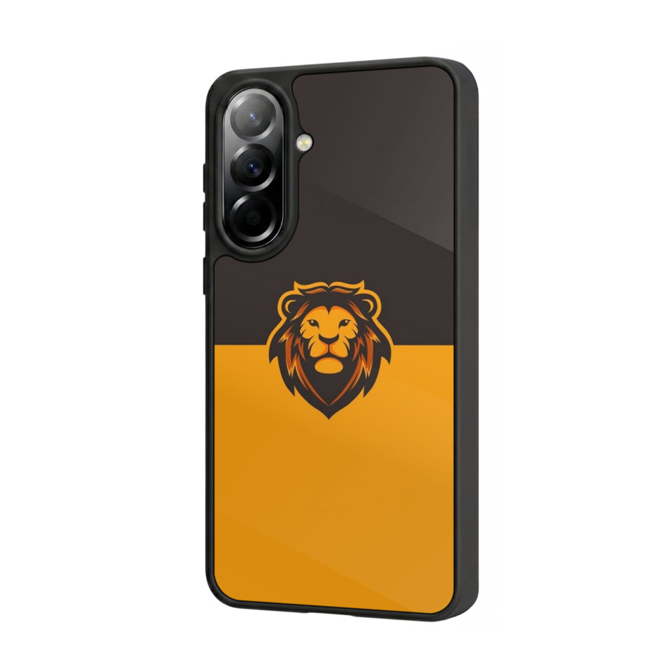 Samsung Galaxy A37 Uyumlu Aslan Tasarımlı Glossy Premium Kılıf