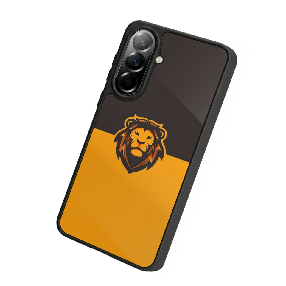 Samsung Galaxy A37 Uyumlu Aslan Tasarımlı Glossy Premium Kılıf