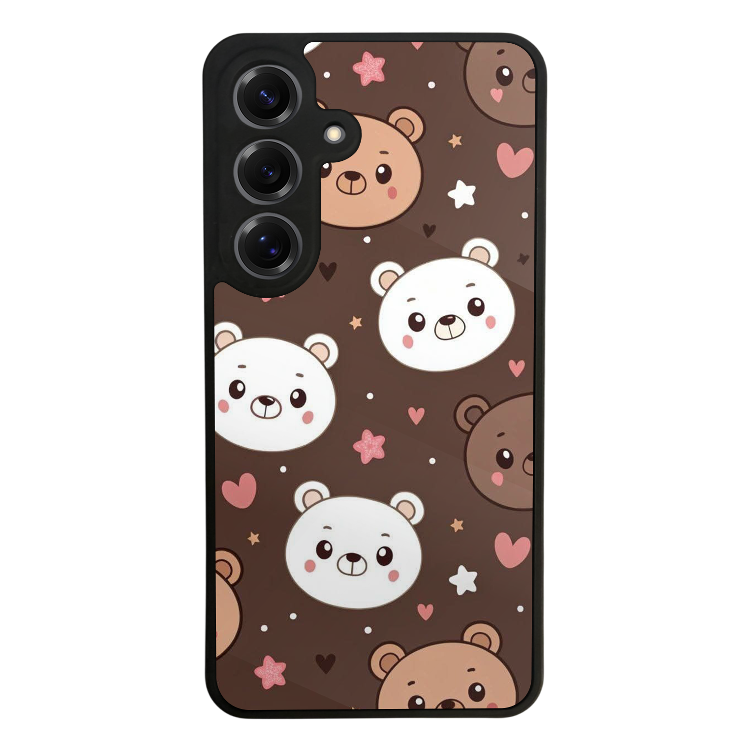 Samsung Galaxy S25 Uyumlu Ayı Tasarımlı Glossy Premium Kılıf