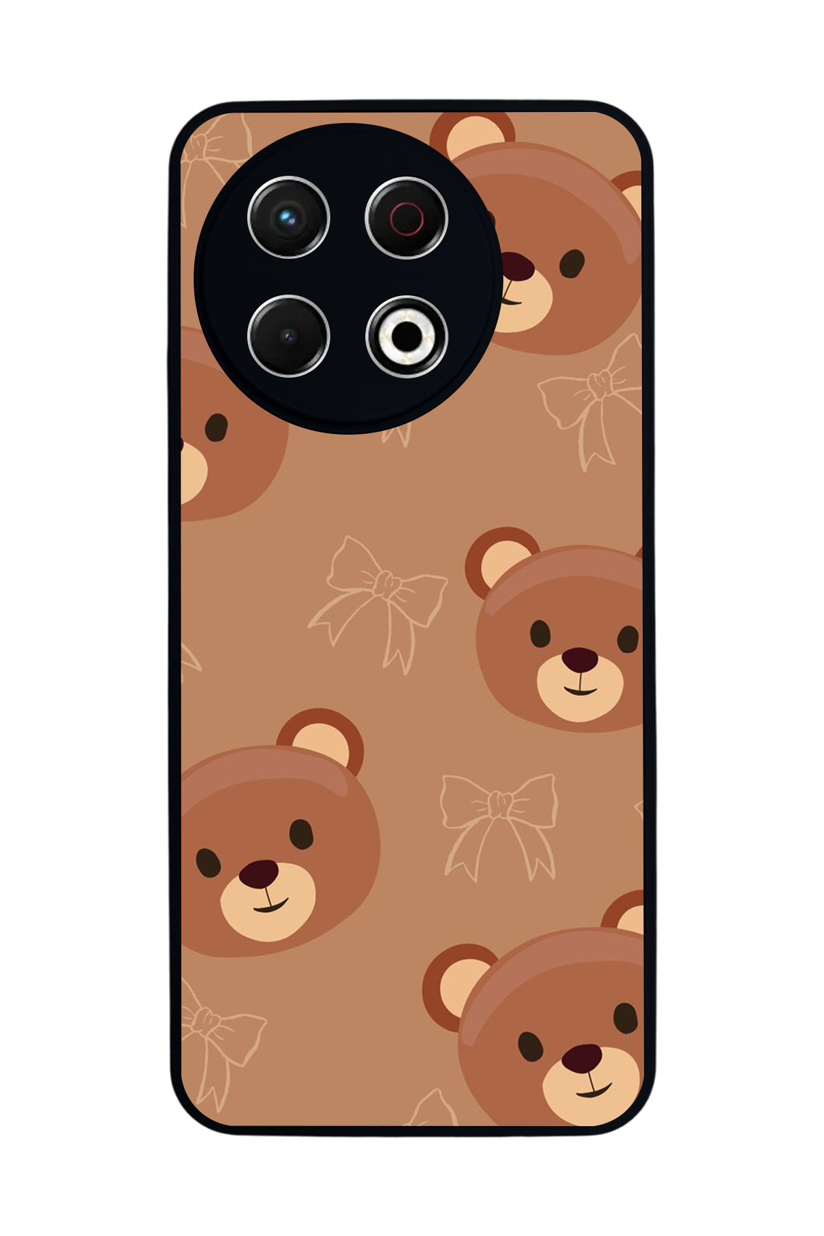 Tecno Spark 30 Pro Uyumlu Ayı Tasarımlı Glossy Premium Kılıf