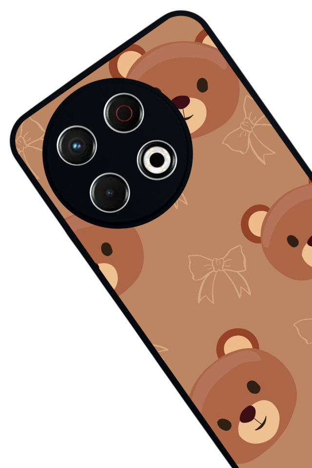 Tecno Spark 30 Pro Uyumlu Ayı Tasarımlı Glossy Premium Kılıf