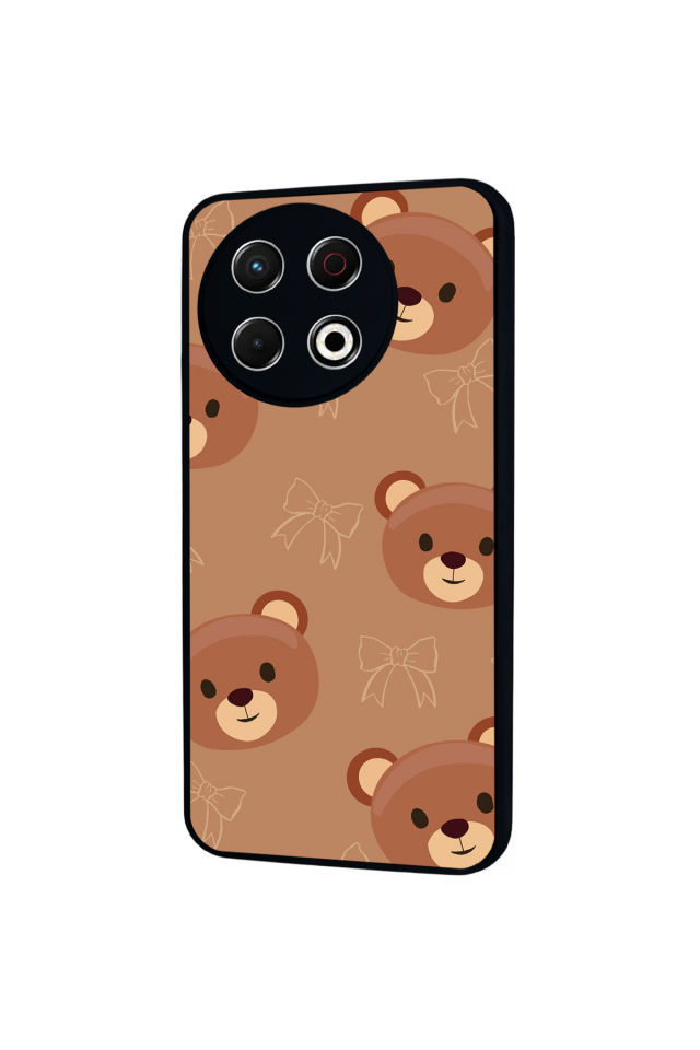 Tecno Spark 30 Pro Uyumlu Ayı Tasarımlı Glossy Premium Kılıf