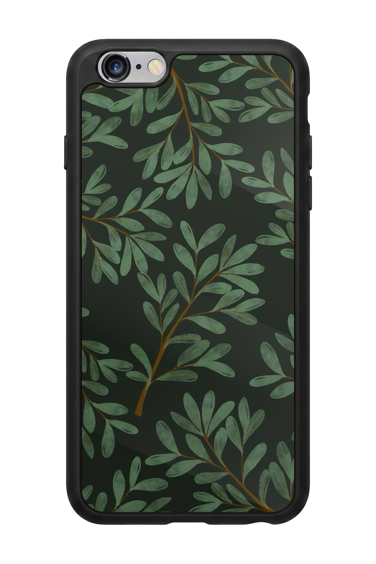 iPhone 6 Plus Uyumlu Botanik Tasarımlı Glossy Premium Kılıf
