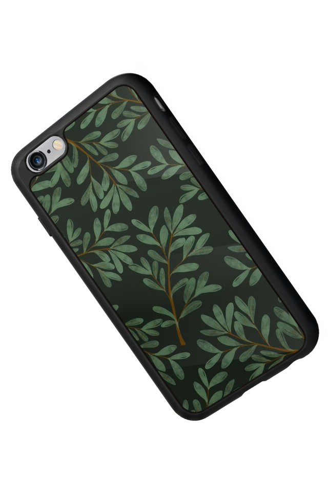 iPhone 6 Plus Uyumlu Botanik Tasarımlı Glossy Premium Kılıf