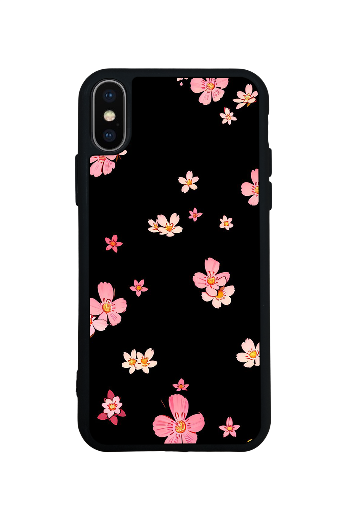 iPhone XS Max Uyumlu Floral Tasarımlı Glossy Premium Kılıf