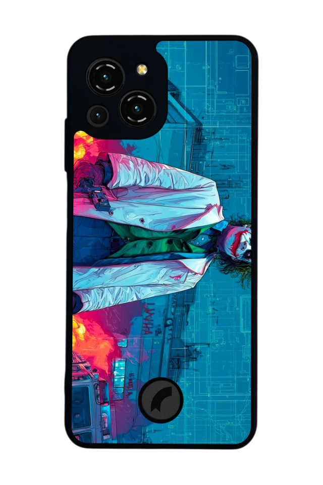 Reeder S23 Pro Max Uyumlu Joker Tasarımlı Glossy Premium Kılıf