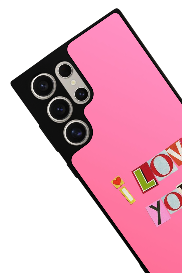 Samsung Galaxy S22 Ultra Uyumlu Kalp Love Tasarımlı Glossy Premium Kılıf