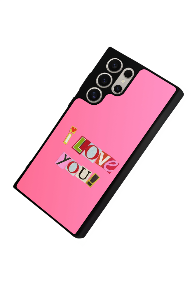 Samsung Galaxy S22 Ultra Uyumlu Kalp Love Tasarımlı Glossy Premium Kılıf