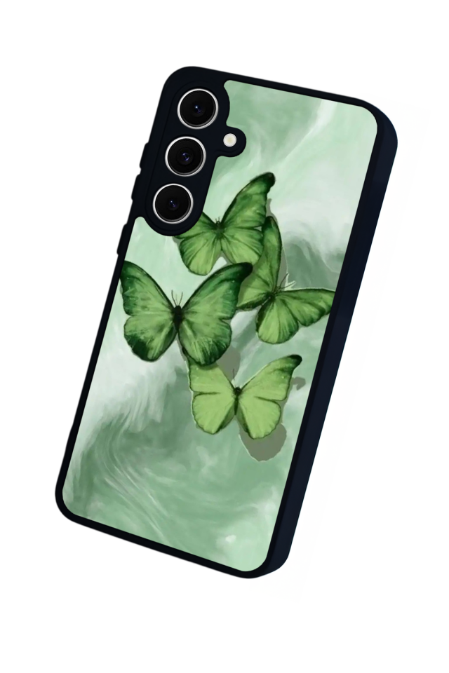 Samsung Galaxy S24 FE Uyumlu Kelebek Tasarımlı Glossy Premium Kılıf