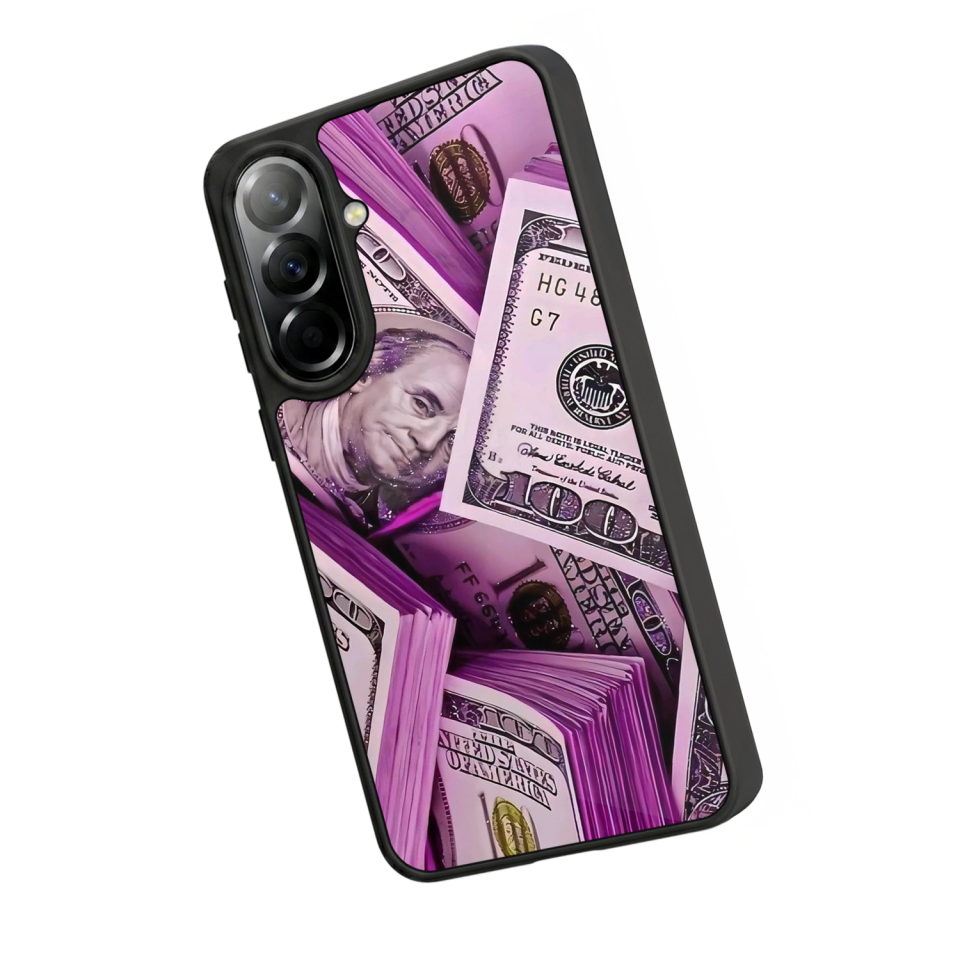 Samsung Galaxy A57 Uyumlu Money Para Tasarımlı Glossy Premium Kılıf