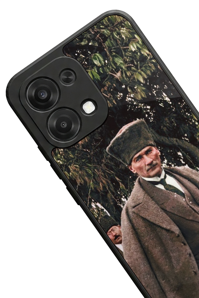 Oppo A6 Pro Uyumlu Mustafa Kemal Ataturk Tasarımlı Glossy Premium Kılıf
