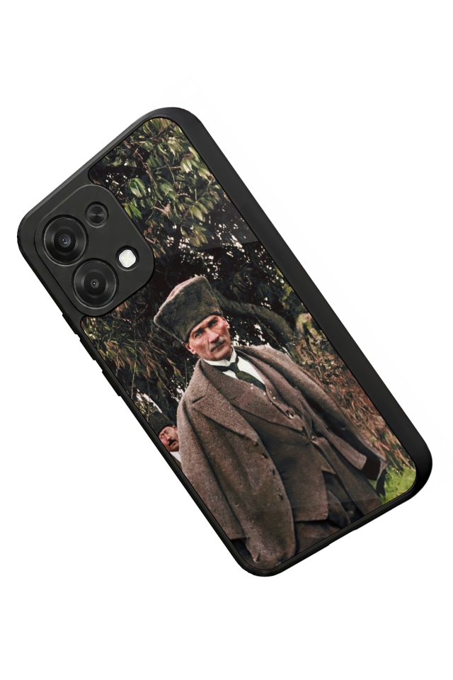 Oppo A6 Pro Uyumlu Mustafa Kemal Ataturk Tasarımlı Glossy Premium Kılıf