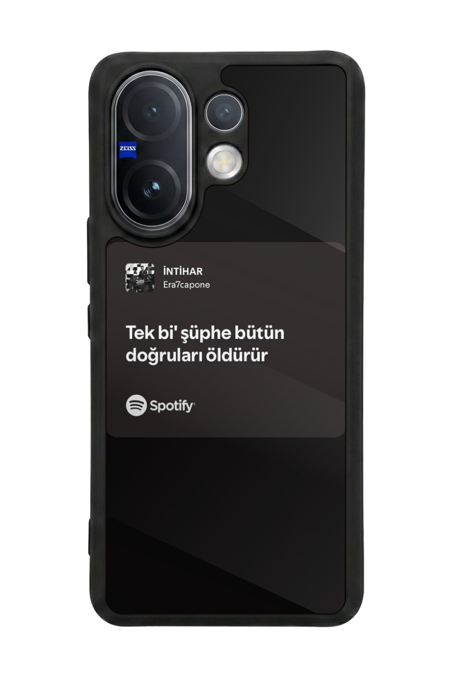 Vivo V60 Uyumlu Sarki Sozleri Tasarımlı Glossy Premium Kılıf