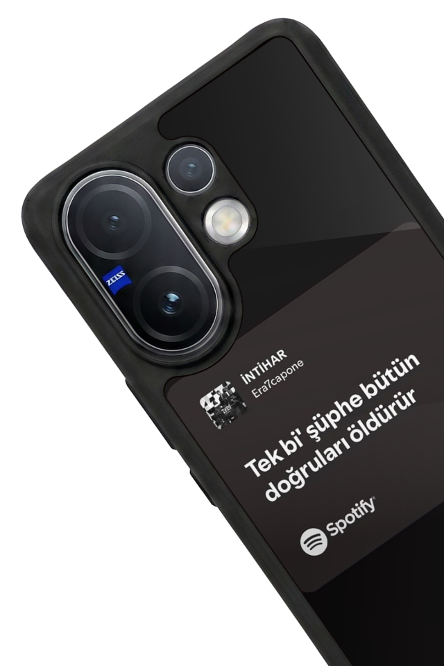 Vivo V60 Uyumlu Sarki Sozleri Tasarımlı Glossy Premium Kılıf