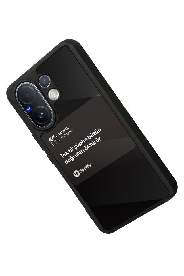 Vivo V60 Uyumlu Sarki Sozleri Tasarımlı Glossy Premium Kılıf