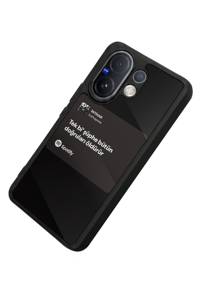 Vivo V60 Uyumlu Sarki Sozleri Tasarımlı Glossy Premium Kılıf