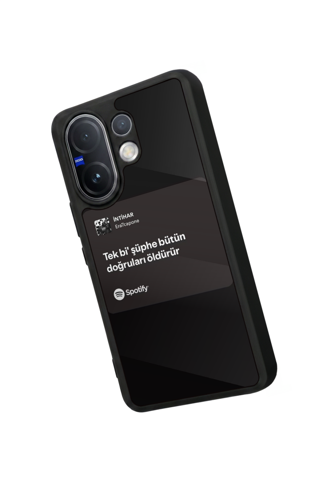 Vivo V60 Uyumlu Sarki Sozleri Tasarımlı Glossy Premium Kılıf