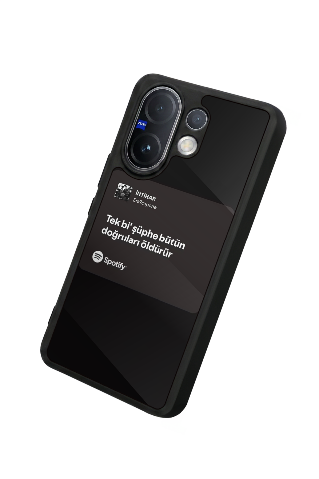 Vivo V60 Uyumlu Sarki Sozleri Tasarımlı Glossy Premium Kılıf