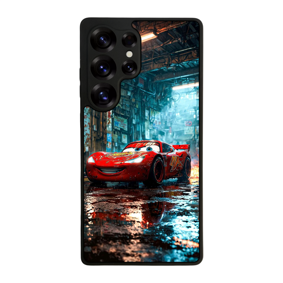 Samsung Galaxy S25 Ultra Uyumlu Şimsek McQueen Tasarımlı Glossy Premium Kılıf