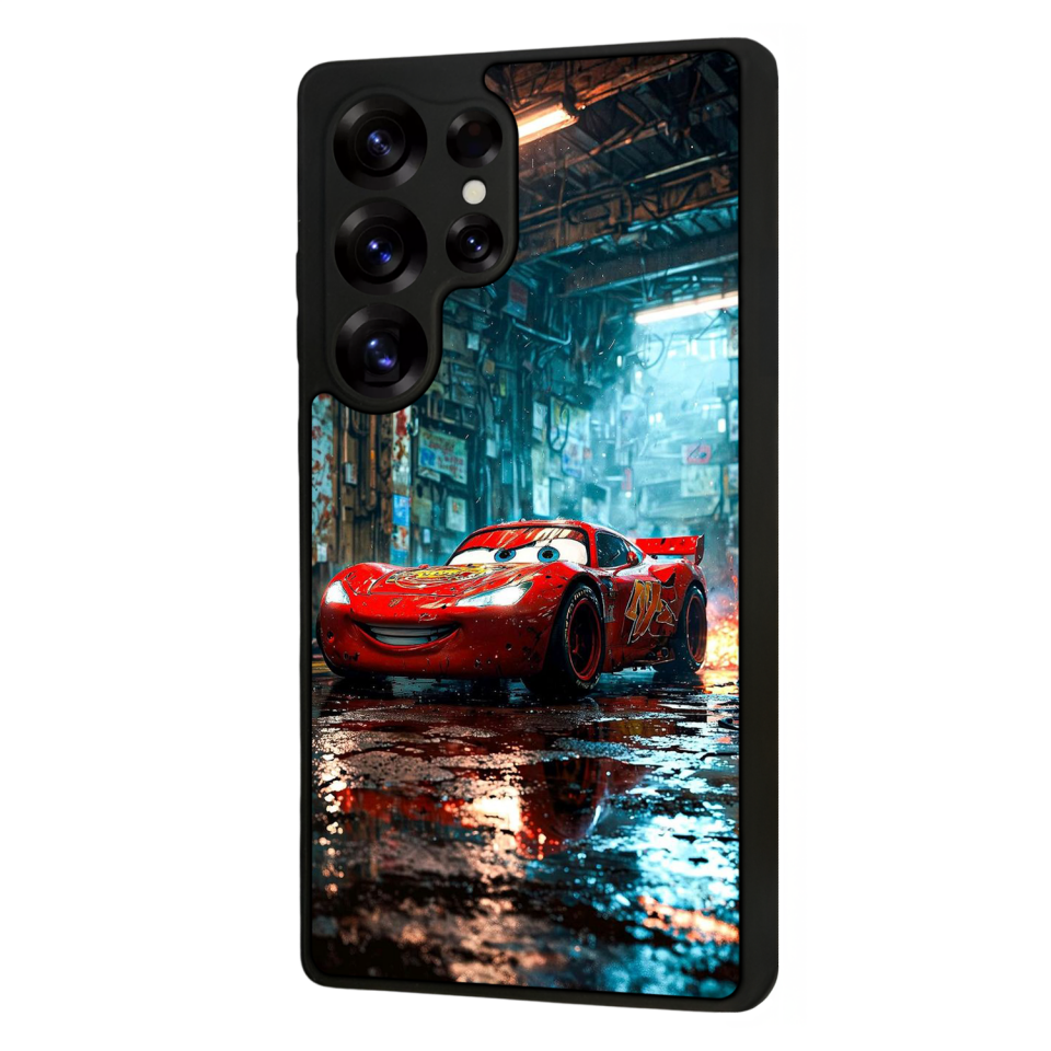 Samsung Galaxy S25 Ultra Uyumlu Şimsek McQueen Tasarımlı Glossy Premium Kılıf