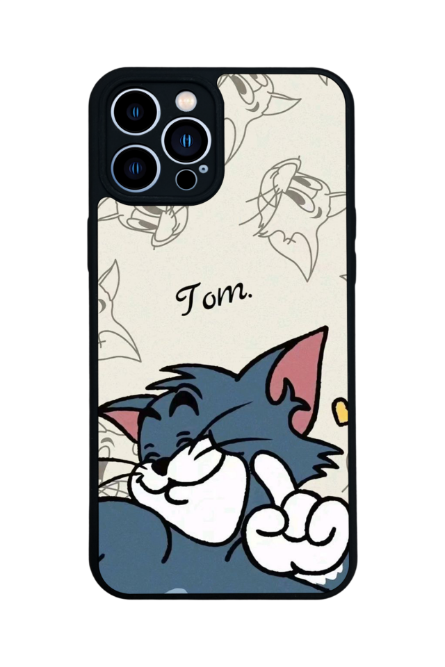iPhone 13 Pro Max Uyumlu Tom And Jerry Tasarımlı Glossy Premium Kılıf