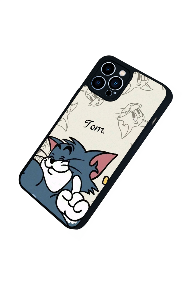 iPhone 13 Pro Max Uyumlu Tom And Jerry Tasarımlı Glossy Premium Kılıf