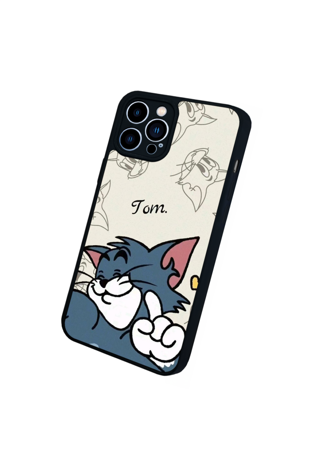 iPhone 13 Pro Max Uyumlu Tom And Jerry Tasarımlı Glossy Premium Kılıf