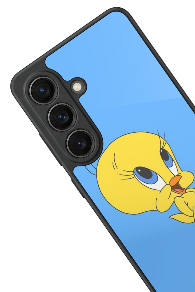 Samsung Galaxy S26 Uyumlu Tweety Tasarımlı Glossy Premium Kılıf