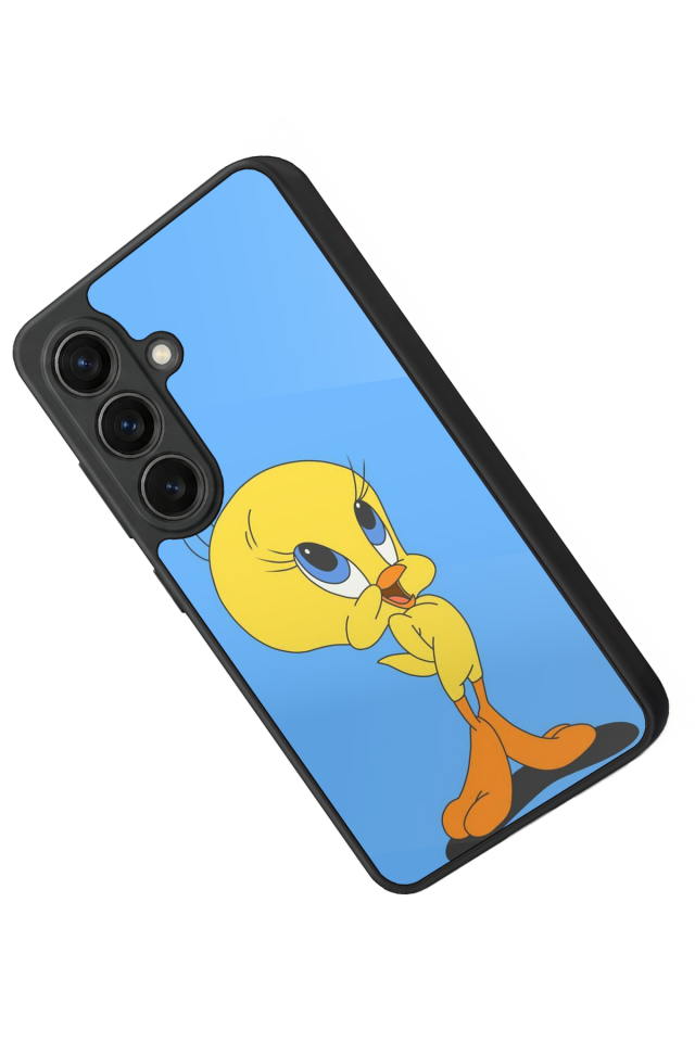 Samsung Galaxy S26 Uyumlu Tweety Tasarımlı Glossy Premium Kılıf