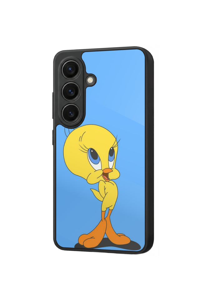 Samsung Galaxy S26 Uyumlu Tweety Tasarımlı Glossy Premium Kılıf