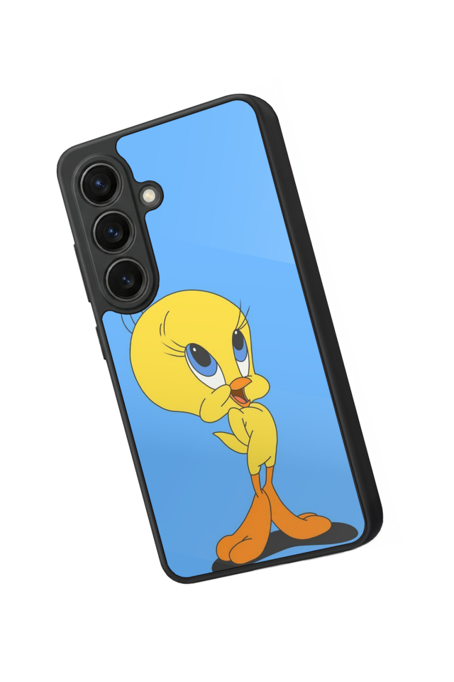 Samsung Galaxy S26 Uyumlu Tweety Tasarımlı Glossy Premium Kılıf