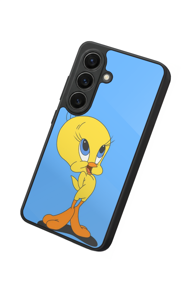 Samsung Galaxy S26 Uyumlu Tweety Tasarımlı Glossy Premium Kılıf