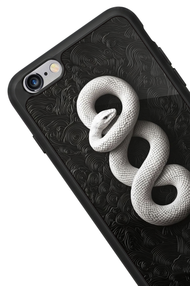 iPhone 6s Plus Uyumlu Yılan Tasarımlı Glossy Premium Kılıf