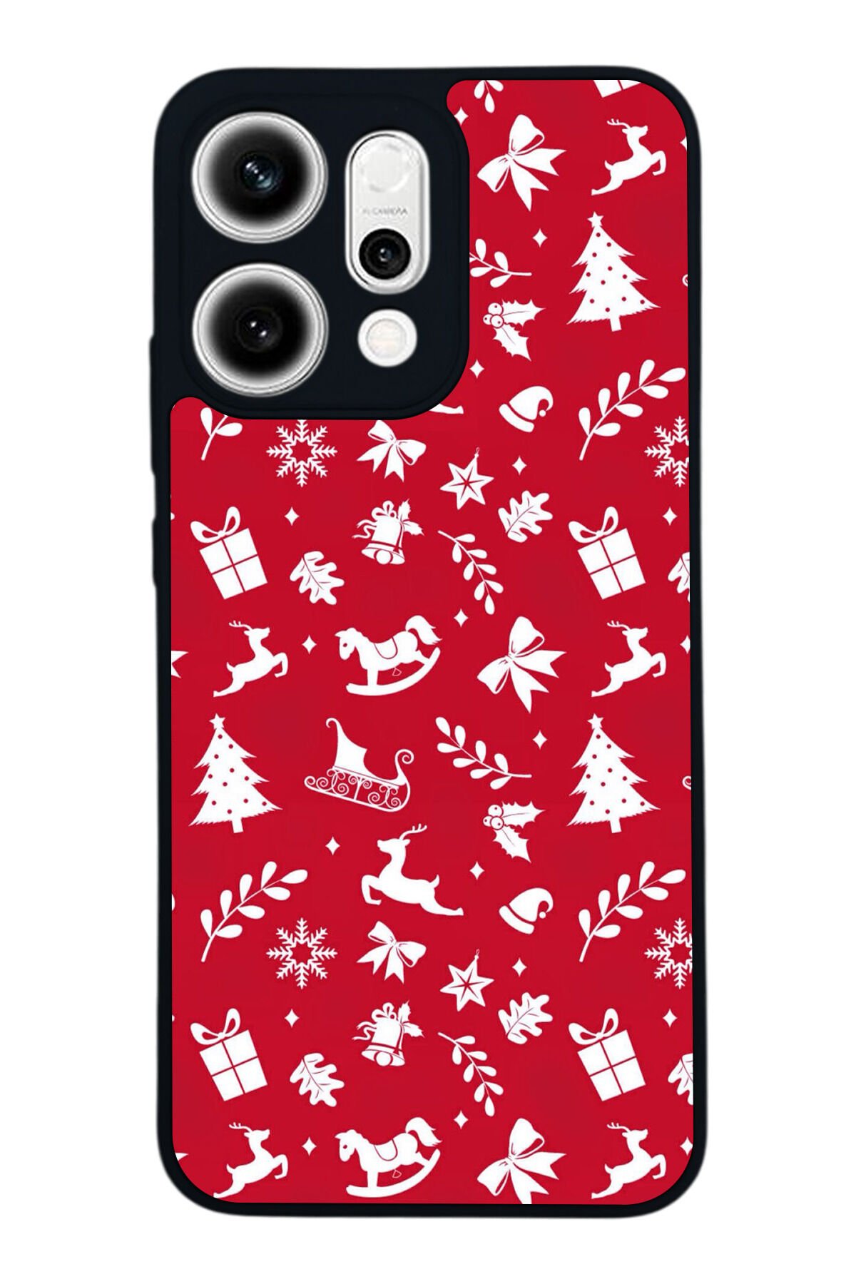 Oppo Reno 14 Uyumlu Yilbasi Christmas Tasarımlı Glossy Premium Kılıf