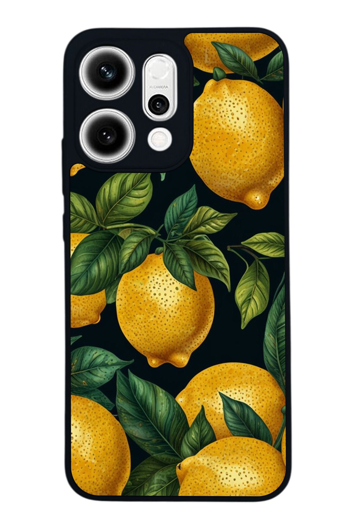 Oppo Reno 14 Uyumlu Limon Tasarımlı Glossy Premium Kılıf