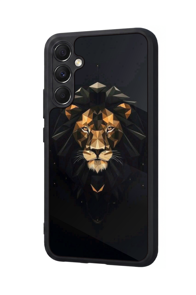 Samsung Galaxy M34 Uyumlu Aslan Tasarımlı Glossy Premium Kılıf