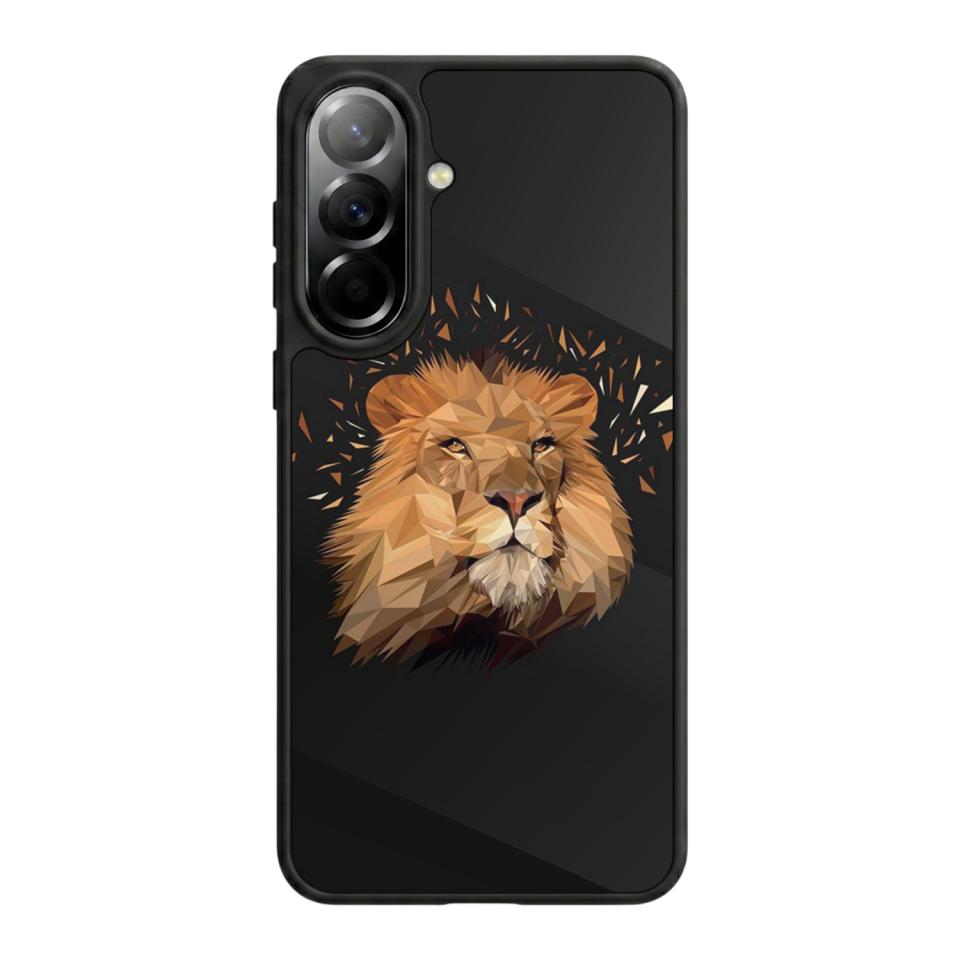 Samsung Galaxy A37 Uyumlu Aslan Tasarımlı Glossy Premium Kılıf