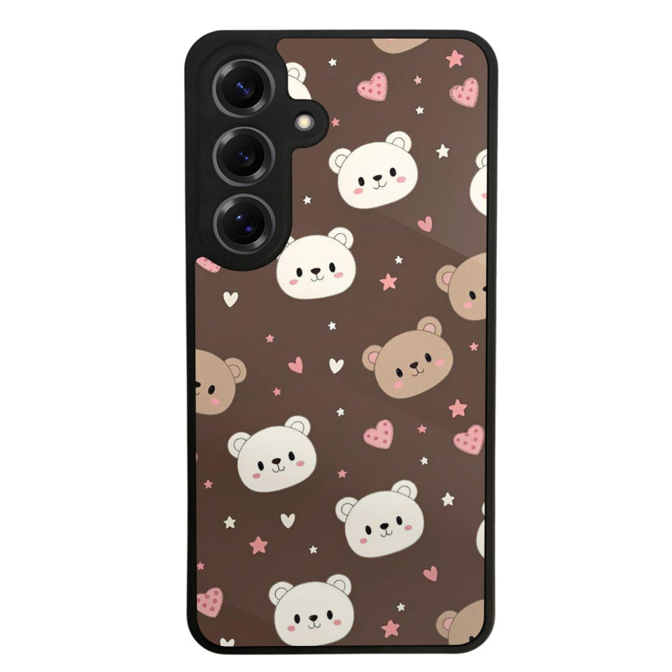 Samsung Galaxy S25 Uyumlu Ayı Tasarımlı Glossy Premium Kılıf