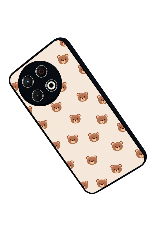 Tecno Spark 30 Pro Uyumlu Ayı Tasarımlı Glossy Premium Kılıf