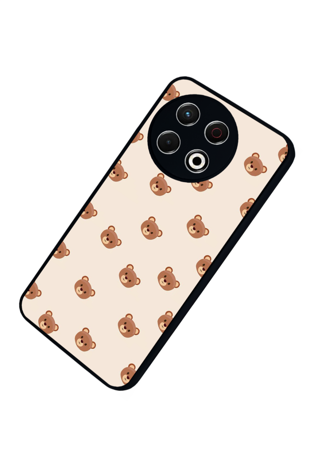 Tecno Spark 30 Pro Uyumlu Ayı Tasarımlı Glossy Premium Kılıf