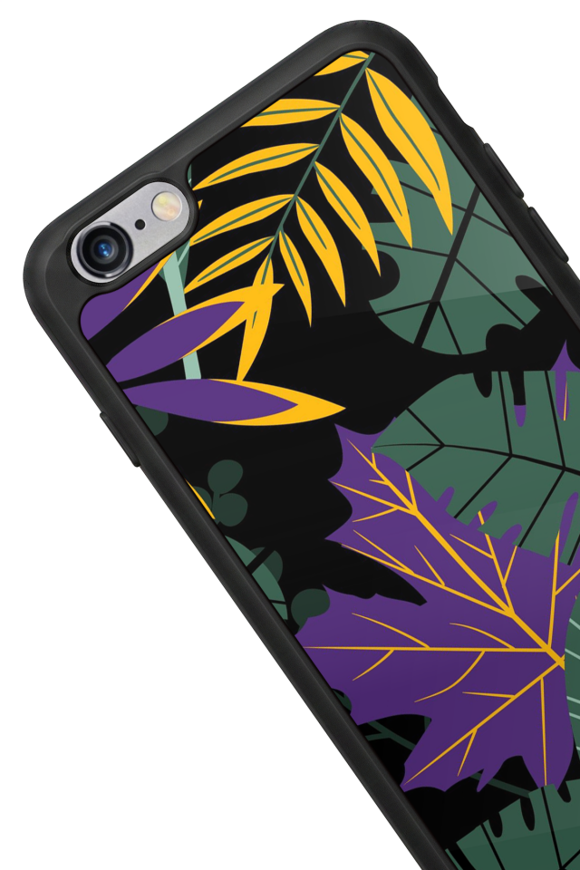 iPhone 6 Plus Uyumlu Botanik Tasarımlı Glossy Premium Kılıf
