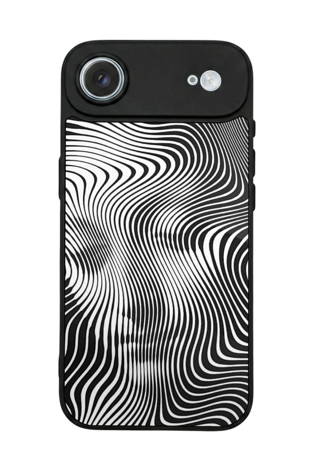 iPhone 17 Air Uyumlu Çizgi Sanatı Tasarımlı Glossy Premium Kılıf