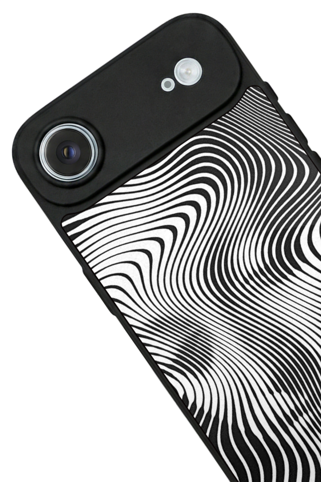 iPhone 17 Air Uyumlu Çizgi Sanatı Tasarımlı Glossy Premium Kılıf