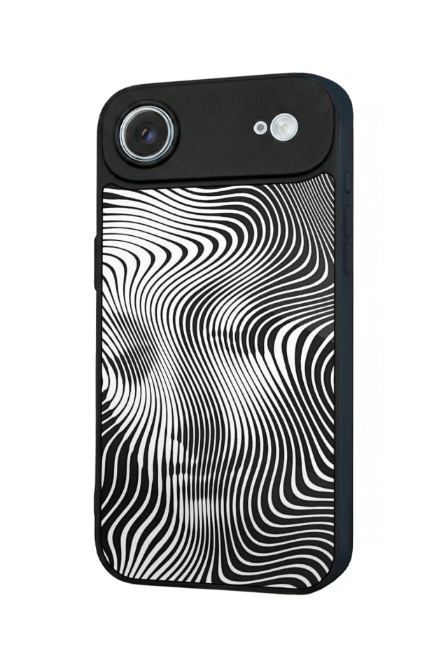 iPhone 17 Air Uyumlu Çizgi Sanatı Tasarımlı Glossy Premium Kılıf
