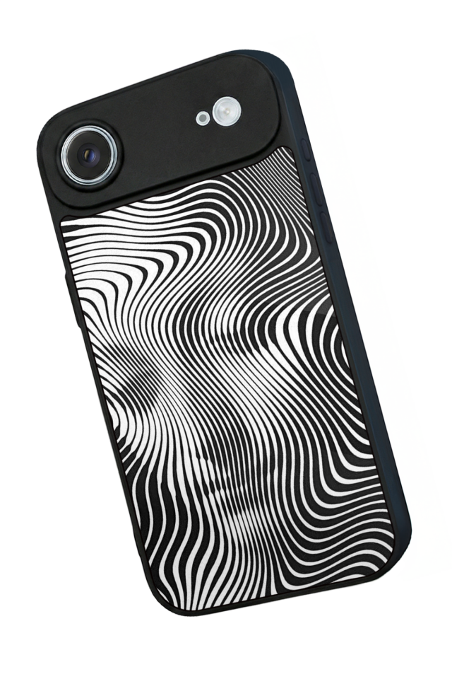 iPhone 17 Air Uyumlu Çizgi Sanatı Tasarımlı Glossy Premium Kılıf
