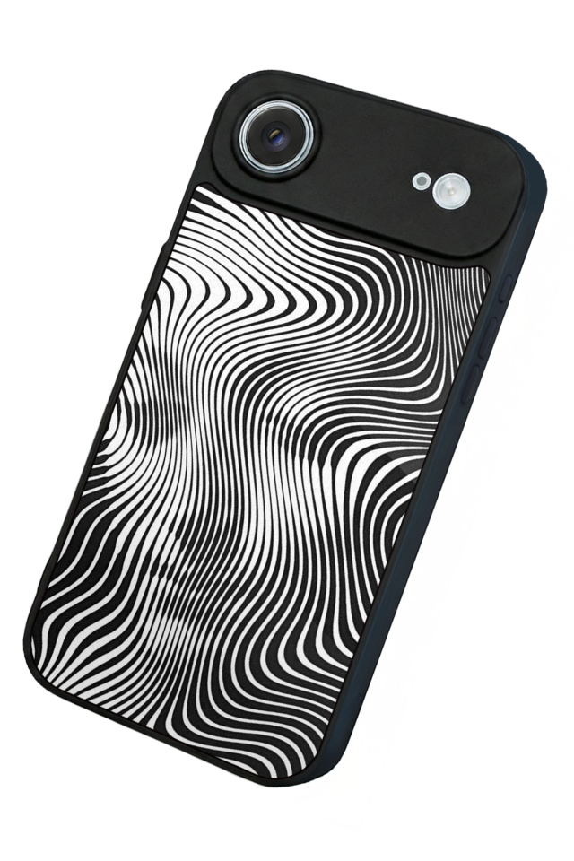 iPhone 17 Air Uyumlu Çizgi Sanatı Tasarımlı Glossy Premium Kılıf
