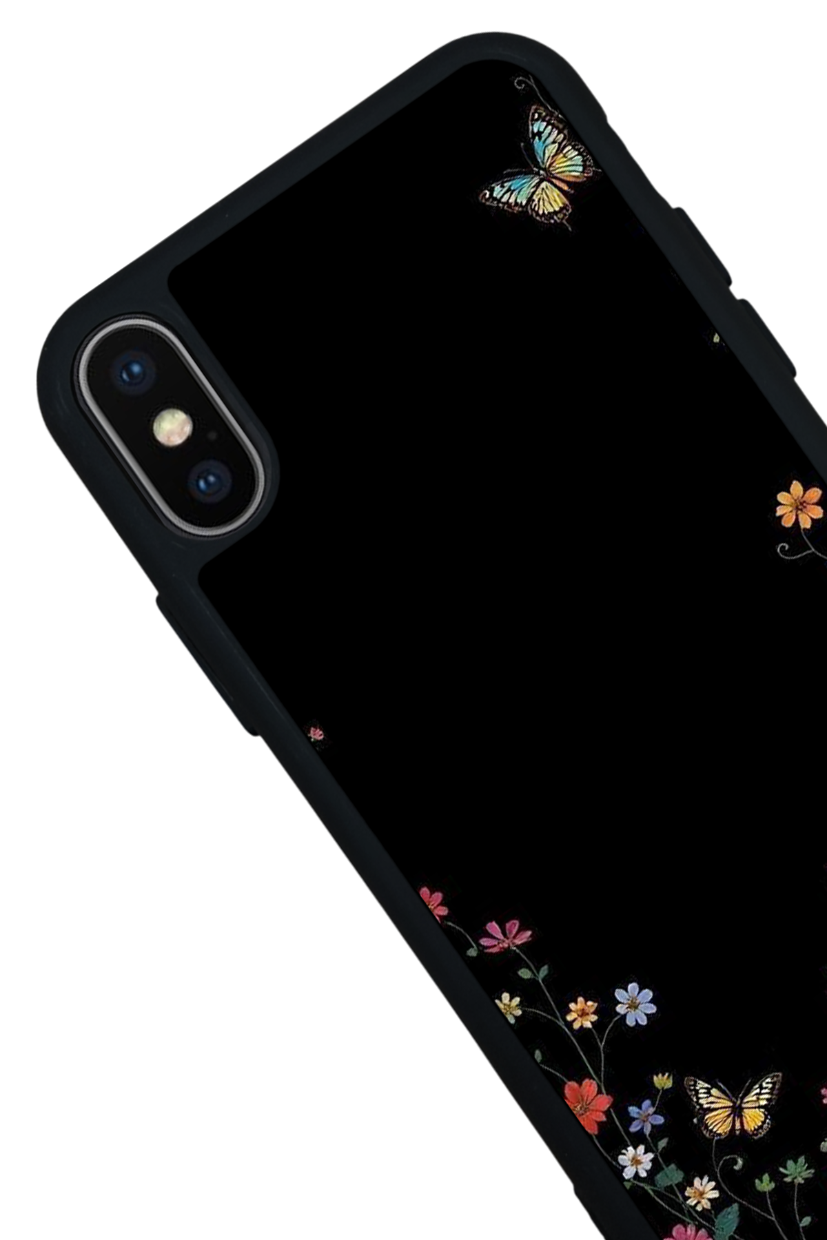 iPhone XS Max Uyumlu Floral Tasarımlı Glossy Premium Kılıf