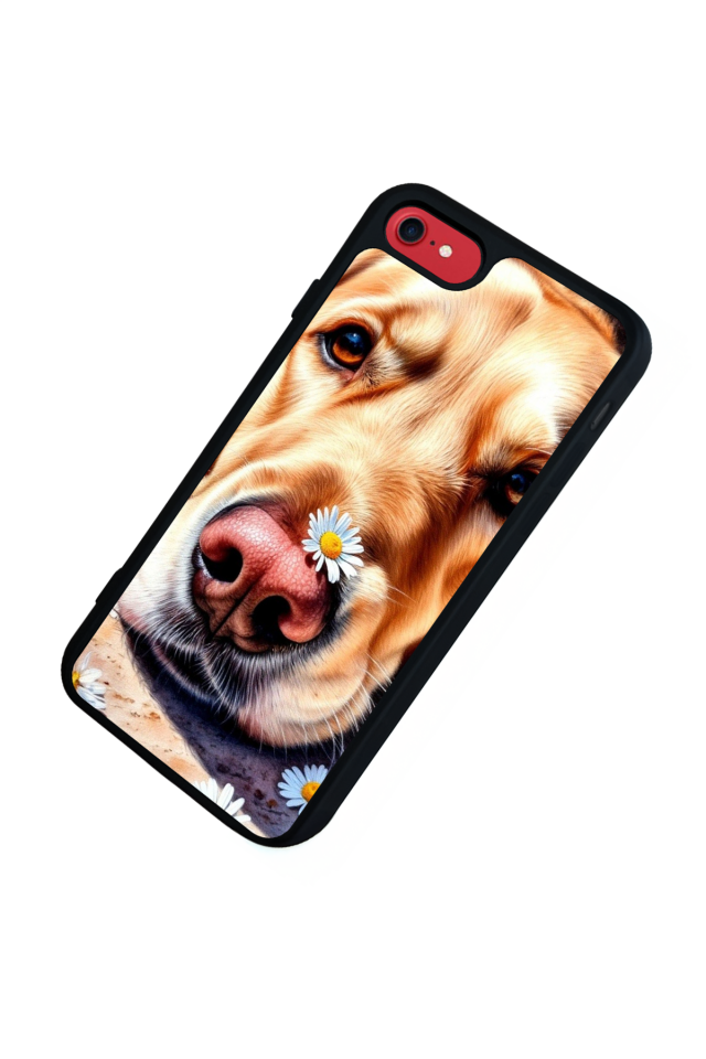 iPhone 8 Uyumlu Golden Kopek Tasarımlı Glossy Premium Kılıf
