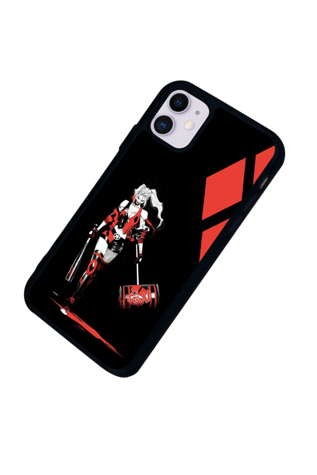 iPhone 11 Uyumlu HarleyQueen Tasarımlı Glossy Premium Kılıf